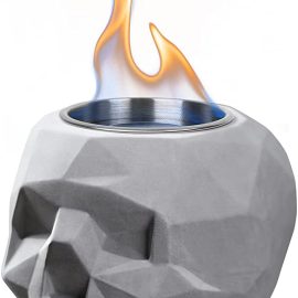 Cement fireplace skull cement small fireplace concrete mini fireplace desktop cement small fireplace