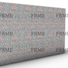 Building curtain wall decorative board 3D brick standard board